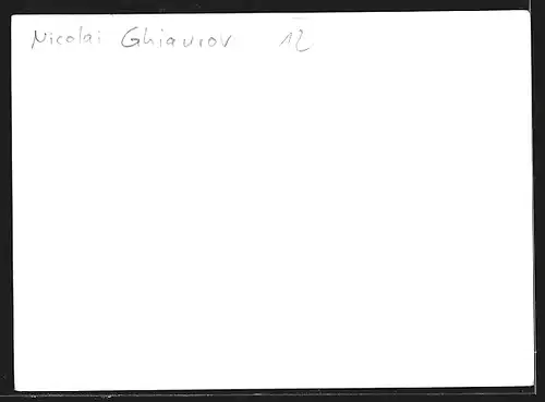 AK Opernsänger Nicolai Ghiaurov auf der Bühne, mit original Autograph