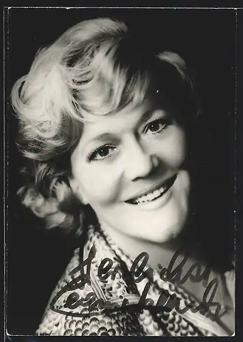 AK Opernsängerin Leonie Rysanek, mit original Autograph