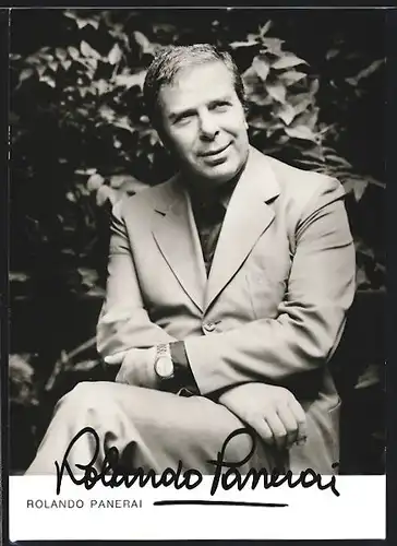 AK Opernsänger Rolando Panerai mit original Autograph