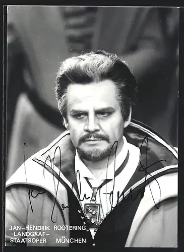AK Opernsänger Jan-Hendrik Rootering mit original Autograph