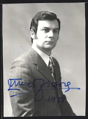 AK Opernsänger Enrico Fissore als Bass, mit original Autograph