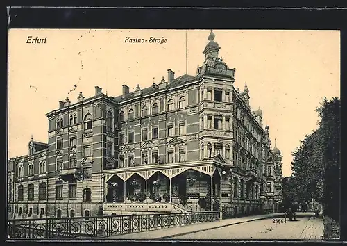 AK Erfurt, Hotel Eupäischer Hof in der Kasino-Strasse