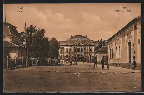 AK Csap, Vasuti állomás