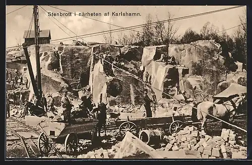 AK Karlshamn, Stenbroot i närheten, Steinbruch