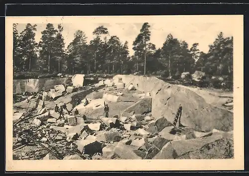 AK Karlshamn /Siggarp, Steinbrüche der A.B. Karlshälls Granitindustri