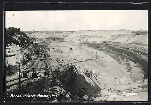 AK Palmnicken, Blick auf den Tagebau vom Bernsteinbergwerk