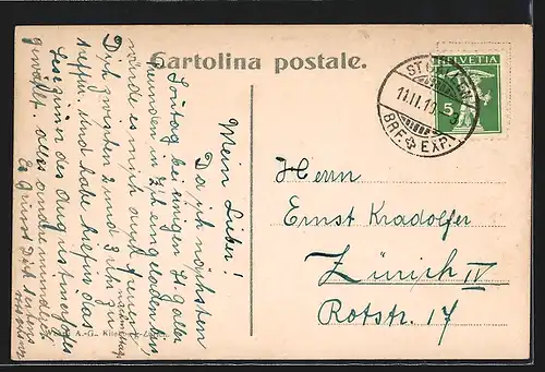 AK Valsolda /Lago di Lugano, Brücke und Ort