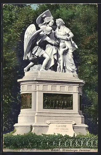 AK Basel, Strassburger Denkmal