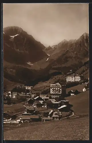 AK Engelberg, Ansicht mit Juchlipass und Hutstock