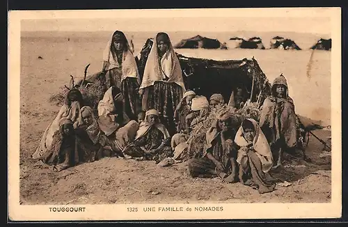 AK Touggourt, Une Famille de Nomades