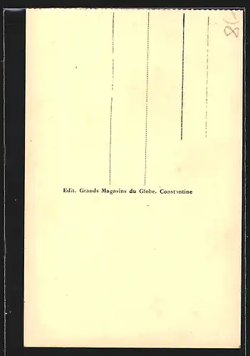 AK Constantine, Place des Galettes, Strassenleben mit Händlern