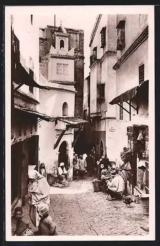 AK Alger, Une rue da la Casbah