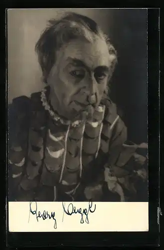 AK Opernsänger Georg Oeggl in Rigoletto, original Autograph