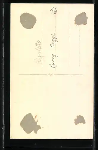 AK Opernsänger Georg Oeggl in Rigoletto, original Autograph