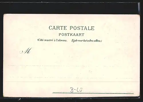 Lithographie Spa, Les Bains, le Pouhon, vue générale