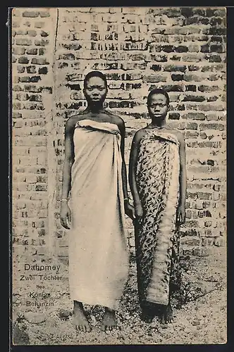 AK Dahomey, Zwei Töchter des Königs Behazin