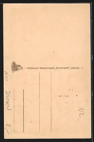 Künstler-AK Doorn, Huize Doorn, Verblyfplaats van Ex-Keizer Wilhelm II. Van Duitschland