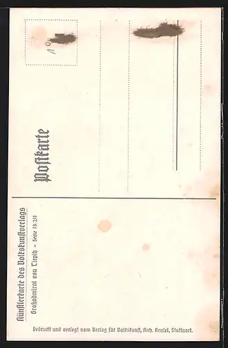 Künstler-AK Karl Bauer: Brustportrait Grossadmiral Tirpitz