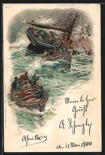 AK Seenotrettung auf stürmischer See