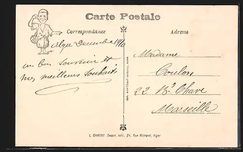 Künstler-AK Kinder in einem Flugzeug