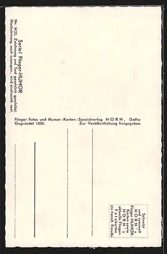 Künstler-AK Flugzeug ist in einem Baum notgelandet