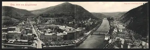Klapp-AK Ems, Ausblick vom Kriegerdenkmal