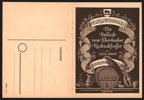 Klapp-AK Eberbach, Die Ballade vom Eberbacher Kuckuckfresser