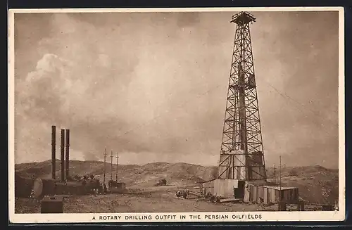 AK Iran, A rotary drilling outfit in the Persian Oilfields