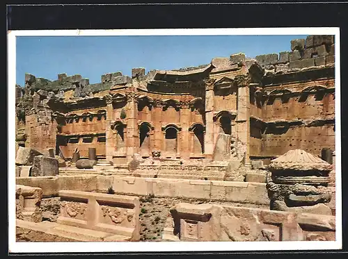 AK Baalbek, Cour de l`Autel, Exèdre