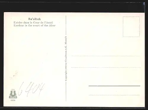 AK Baalbek, Court of the Altar, Exedrae