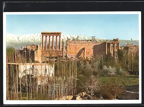 AK Baalbek, Akropolis aus der Vogelschau