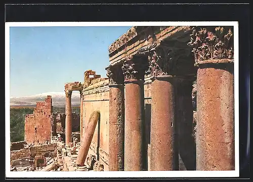 AK Baalbek, Baccchustempel von Süden
