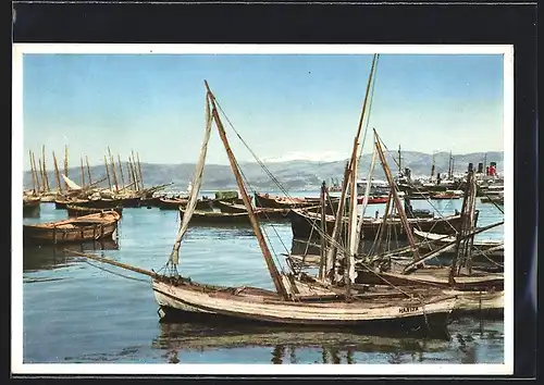 AK Beyrouth, Blick am Hafen
