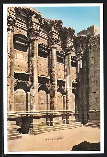AK Baalbek, Tempel des Bacchus, Innen