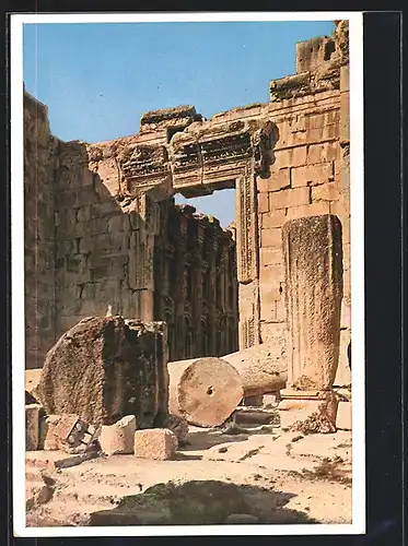 AK Baalbek, Temple de Baccchus, Portail