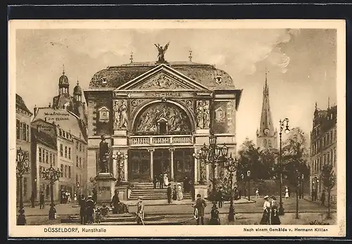 Künstler-AK Düsseldorf, Die Kunsthalle