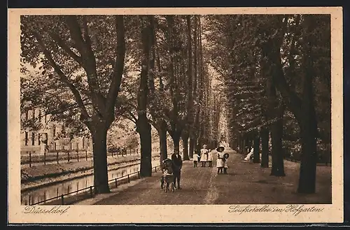 AK Düsseldorf, Seufzerallee im Hofgarten