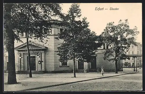 AK Erfurt, Theater mit Strasse