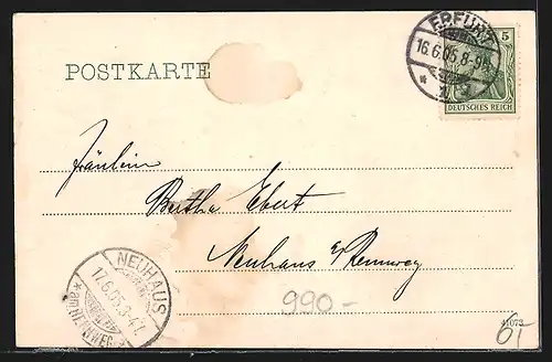 AK Erfurt, Stadttheater, von der Strasse gesehen