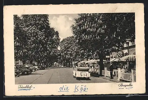 AK Düsseldorf, Automobile auf der Königsallee