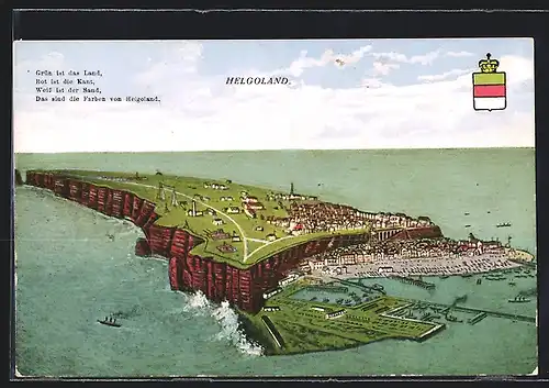 AK Helgoland, Inselpanorama