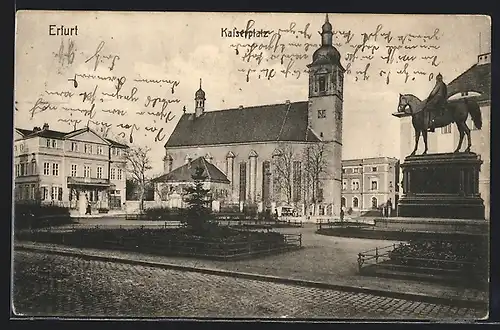 AK Erfurt, Neuwerkskirche am Kaiserplatz