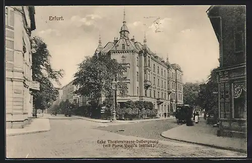 AK Erfurt, Marie Voigts-Institut, Theaterstrasse Ecke Dalbergsweg