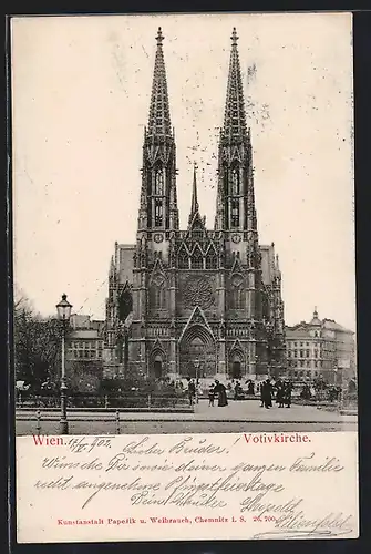 AK Wien, Blick auf die Votivkirche
