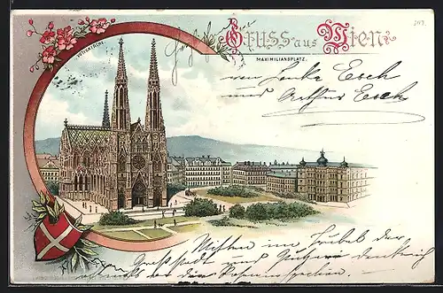 Lithographie Wien, Maximiliansplatz