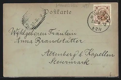 Mondschein-AK Wien, die Votivkirche am Maximiliansplatz