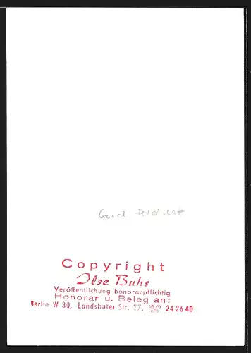 AK Opernsänger Gerd Feldhoff im schwarzen Anzug mit Krawatte, mit original Autograph