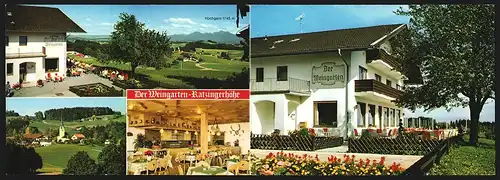 Klapp-AK Rimsting am Chiemsee, Gasthof Pension Der Weingarten auf der Ratzingerhöhe