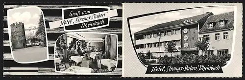 Klapp-AK Rheinbach, Hotel Strengs-Stuben