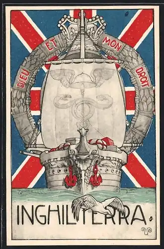 AK Versorgungsschiff der britischen Marine, königliche Insignien